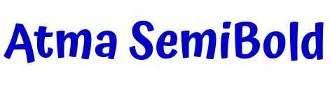 Atma SemiBold フォント